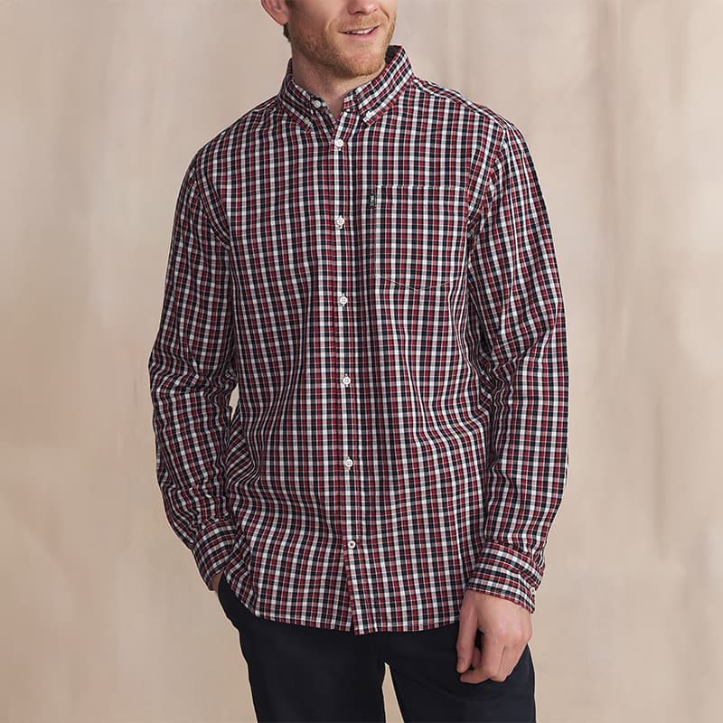 Chemise à carreaux TBS Yzalche M 176 Cepage