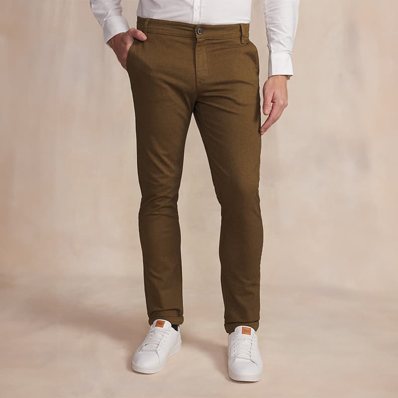 Pantalon TBS Rylerfan 46 235 Havane