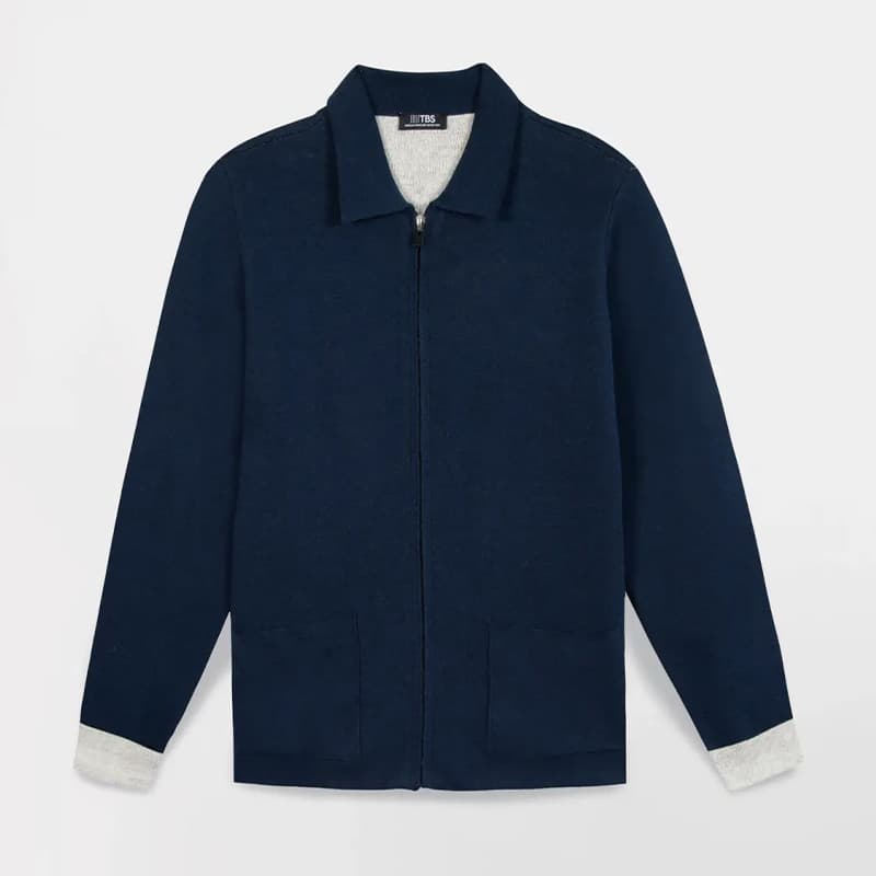 Gilet zippé TBS Piaragil L 032 Marine