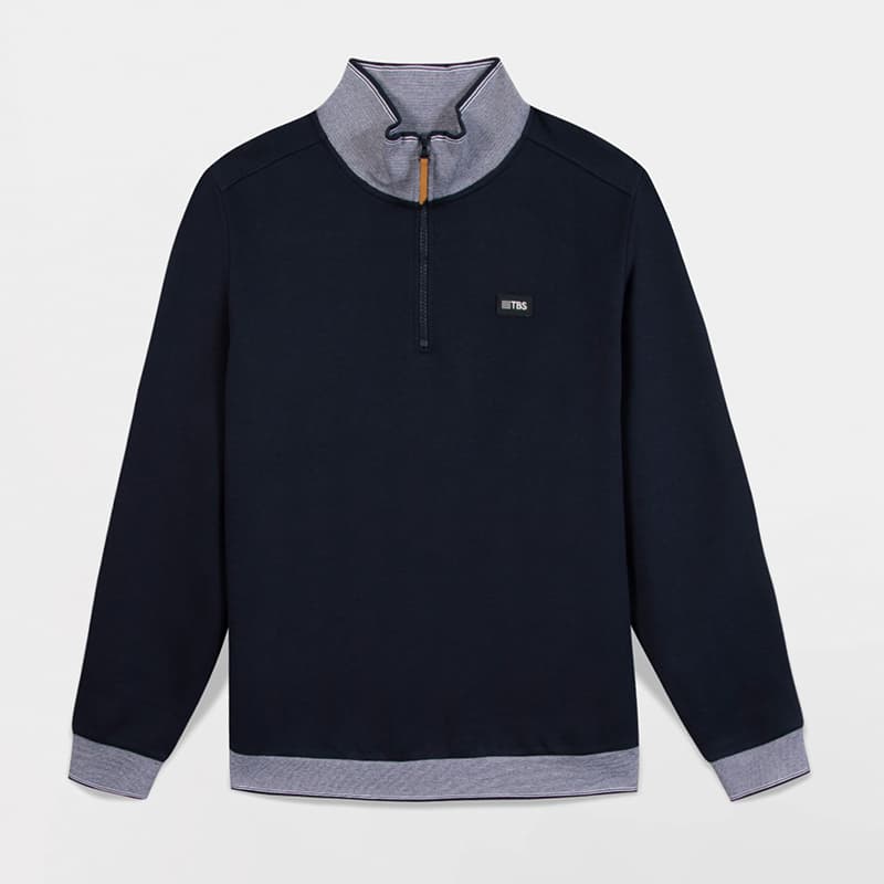 Sweat TBS Loanncam 2XL 612 Navy 2