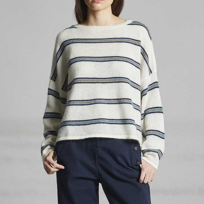 Pull MAT DE MISAINE Taki 545R2 M 15293 Calcaire/Arctique