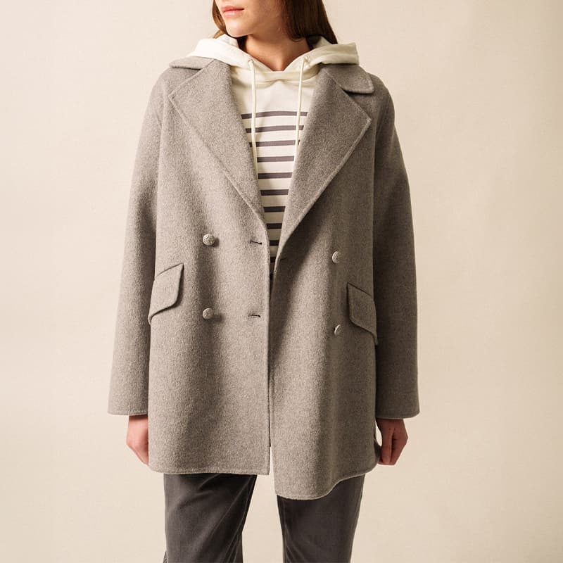 Caban SAINT JAMES Ste Elina 44 Gris