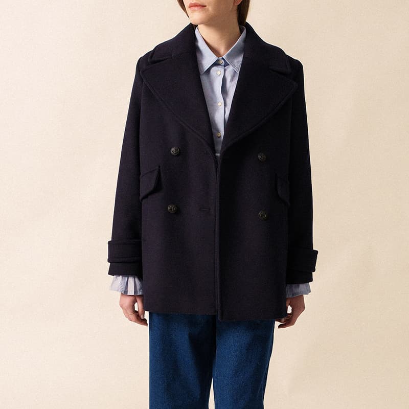 Caban SAINT JAMES Ste Romy 44 Navy