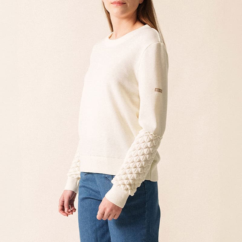 Pull SAINT JAMES Cluses 48 Blanc