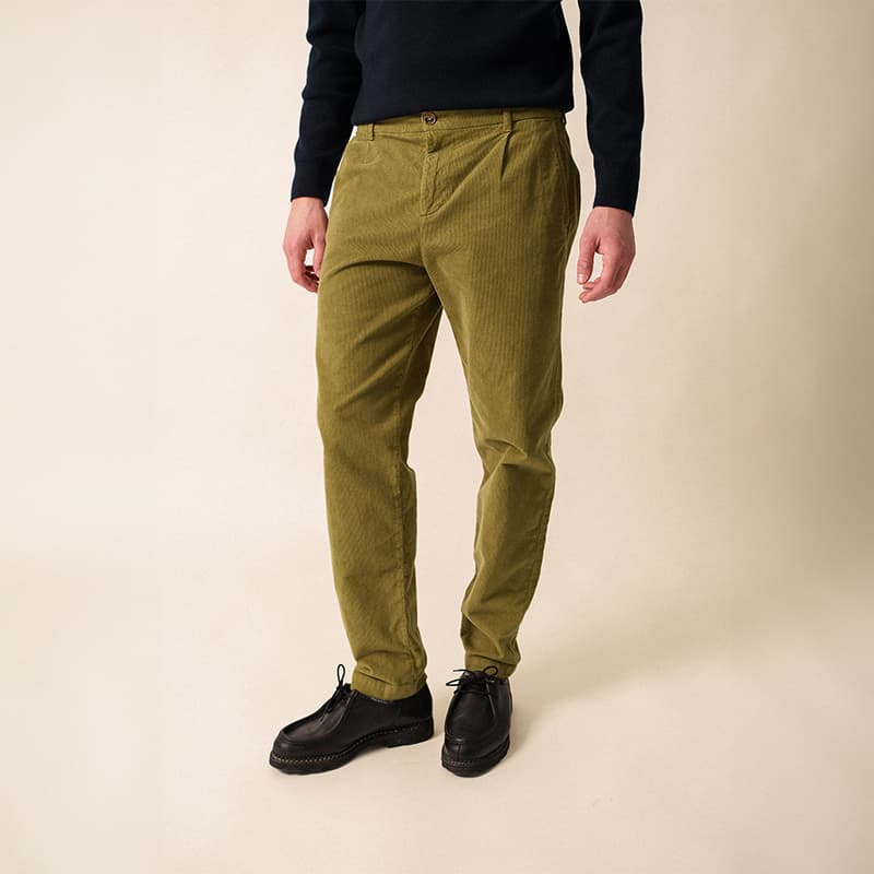 Pantalon velours SAINT JAMES Auguste 44 Fougere