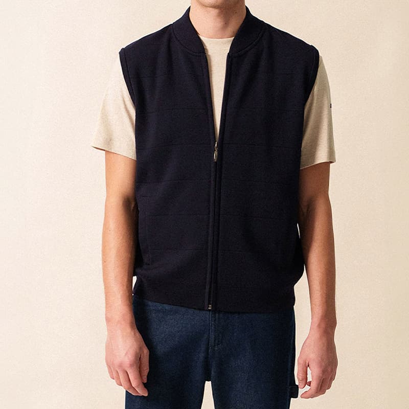 Gilet sans manches SAINT JAMES Verbier L Navy