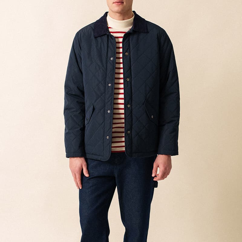 Veste matelassée SAINT JAMES St Nazaire 4283 M Amiral