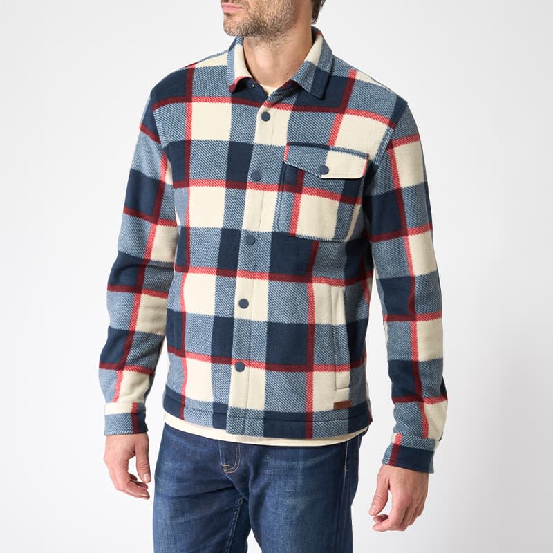 Surchemise polaire à carreaux BATELA A2576 M CU Cord