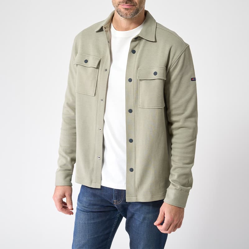 Surchemise en piqué BATELA A2570 M DG Dried Sage