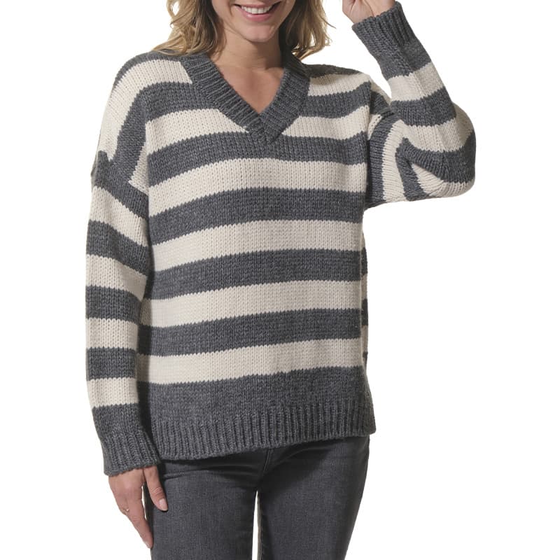 Pull HUBLOT Flavine XL Carbone/Ecru