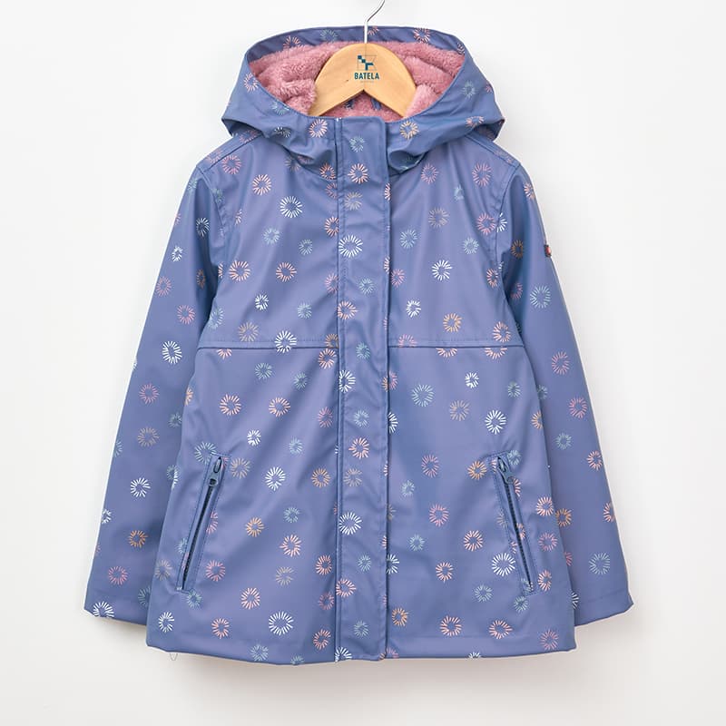 Ciré à motifs doublé sherpa BATELA 4 Ans SUC Sea Urchin AOP