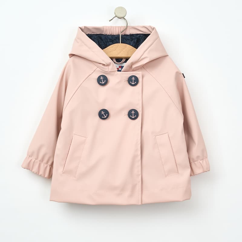 Ciré boutons ancre à doublure polaire fourrure BATELA 18 Mois ROS Rose Smoke