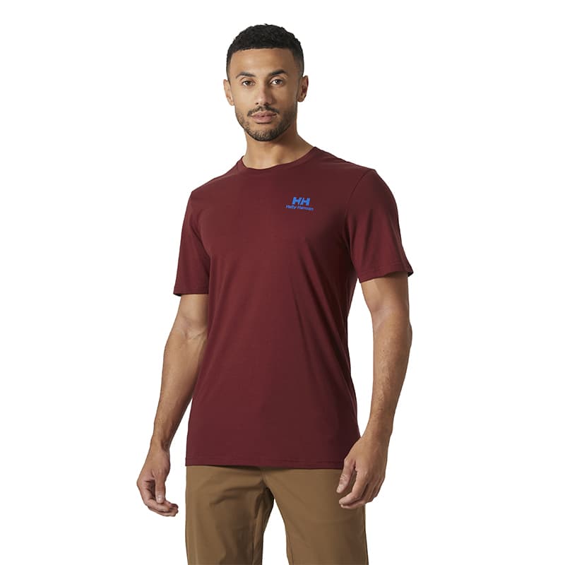 T-shirt HELLY HANSEN Nord Graphic 62978 M 180 Mars Red