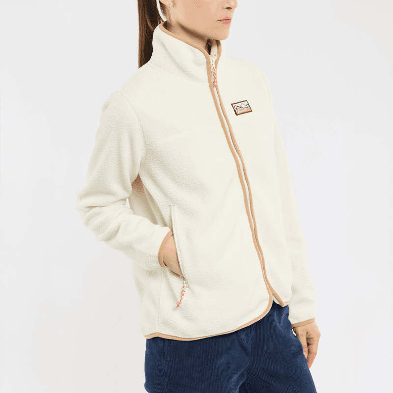 Veste polaire moutonnée BERMUDES Morgane 36 B184 Ecume
