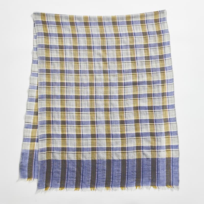 Echarpe MAT DE MISAINE Ecossais TU 5621 Loden/Marine