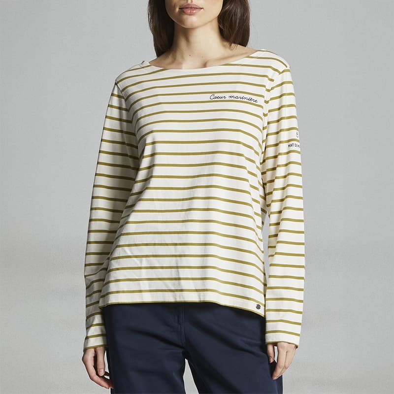 Marinière MAT DE MISAINE Ventest 46 11594 Ecru/Pistache