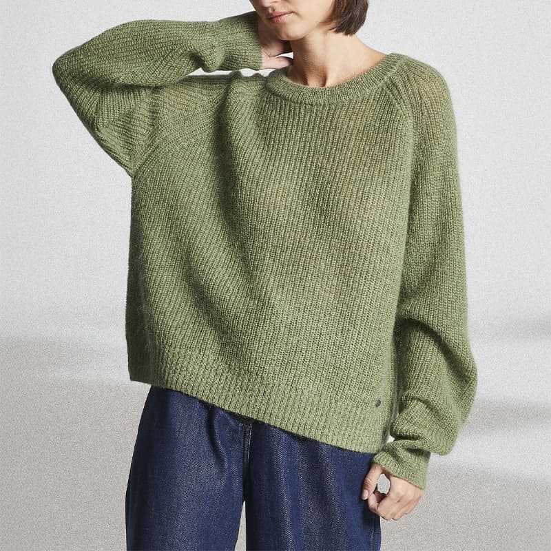 Pull MAT DE MISAINE Topazo XL U594 Pistache