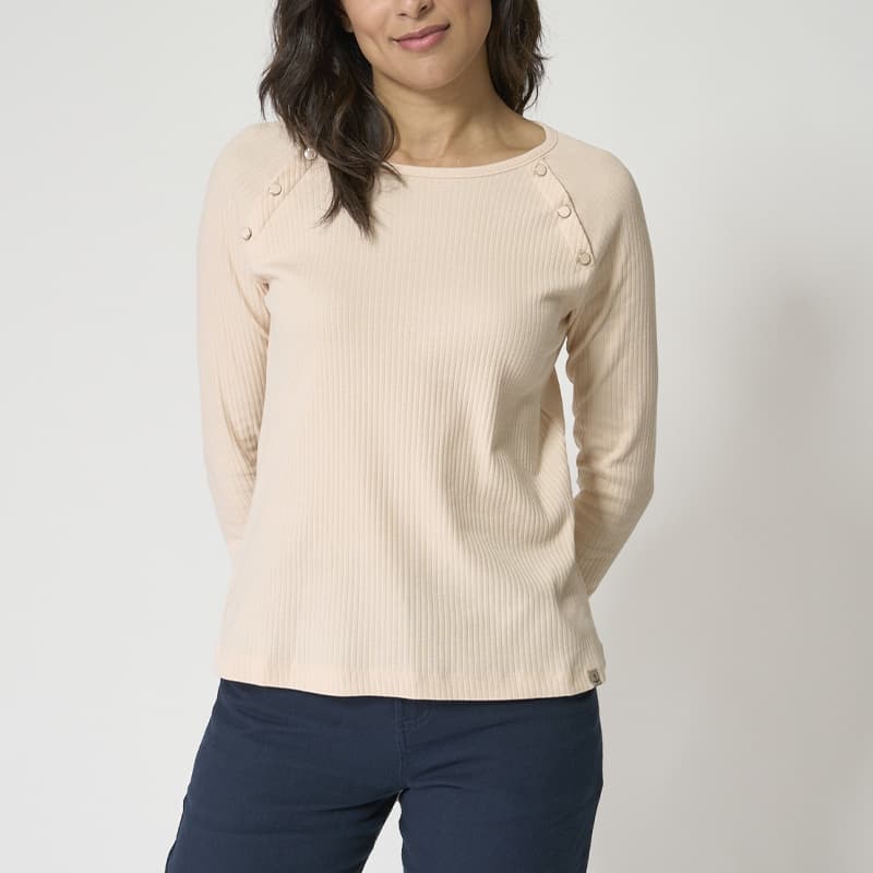 T-shirt boutonnage poitrine BATELA A2540 42 PW Pale Dogwood