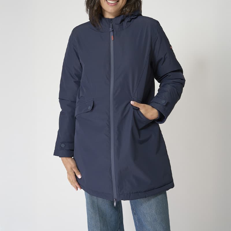 Imperméable à doublure matelassée BATELA C3222 46 MA Navy Blue