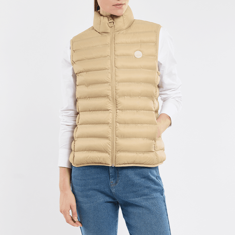 Doudoune sans manches BERMUDES Bordage 44 B200 Beige