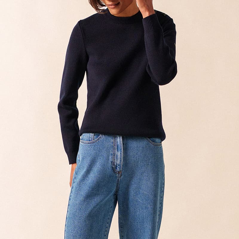 Pull SAINT JAMES Rochefort U F 46 Navy