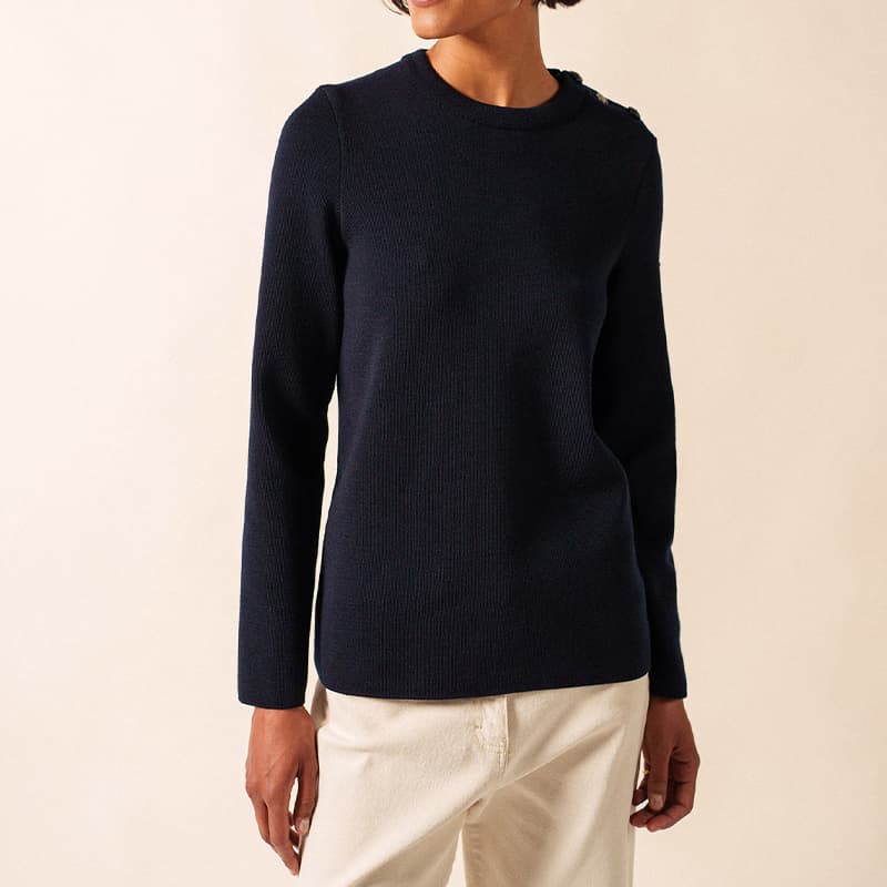 Pull SAINT JAMES Bregançon Uni 42 Navy