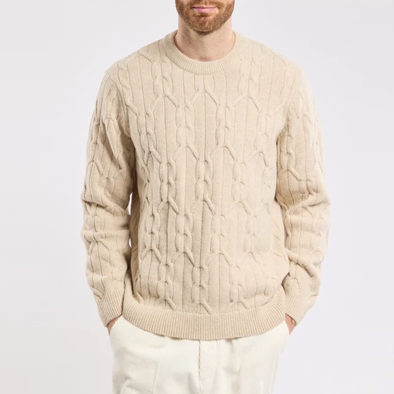 Pull ARMOR-LUX Héritage 73891 L RFA Beige h25 chiné
