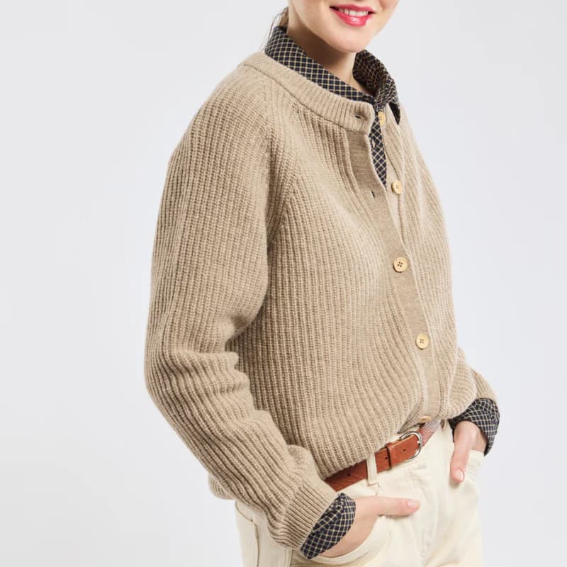 Cardigan ARMOR-LUX 74220 4 RFY White Pepper Chiné