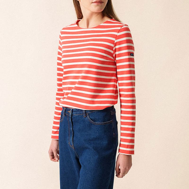 Marinière SAINT JAMES Meridame II couleur 38 Rodeo/Ecume