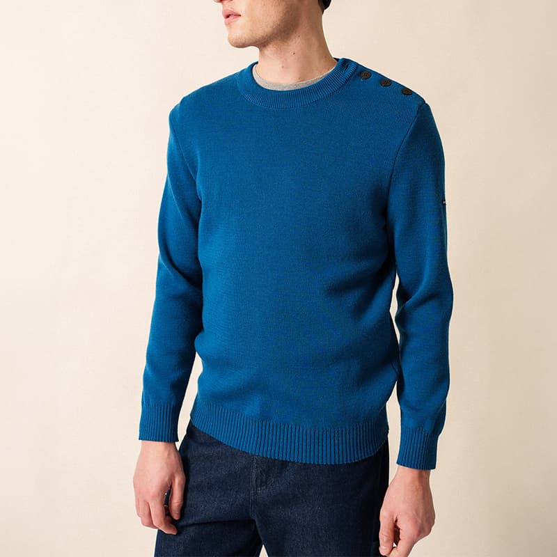Pull SAINT JAMES Cancale couleur M Lac