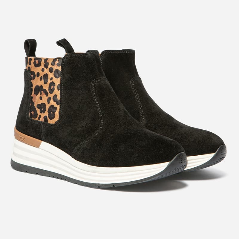 Boots TBS Temarie 37 F04 *Noir + Leopard