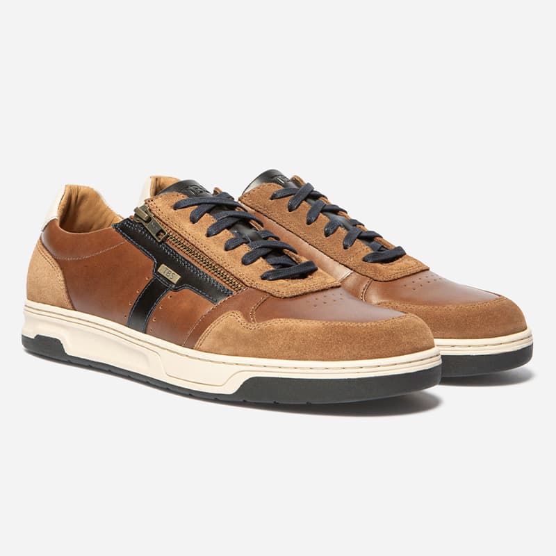 Tennis TBS Theozip 44 H25 *Cuir + Navy