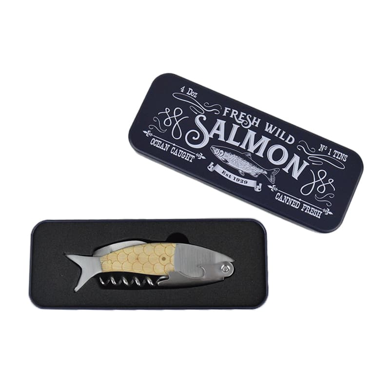 Coffret Tire-bouchon décapsuleur "Salmon"