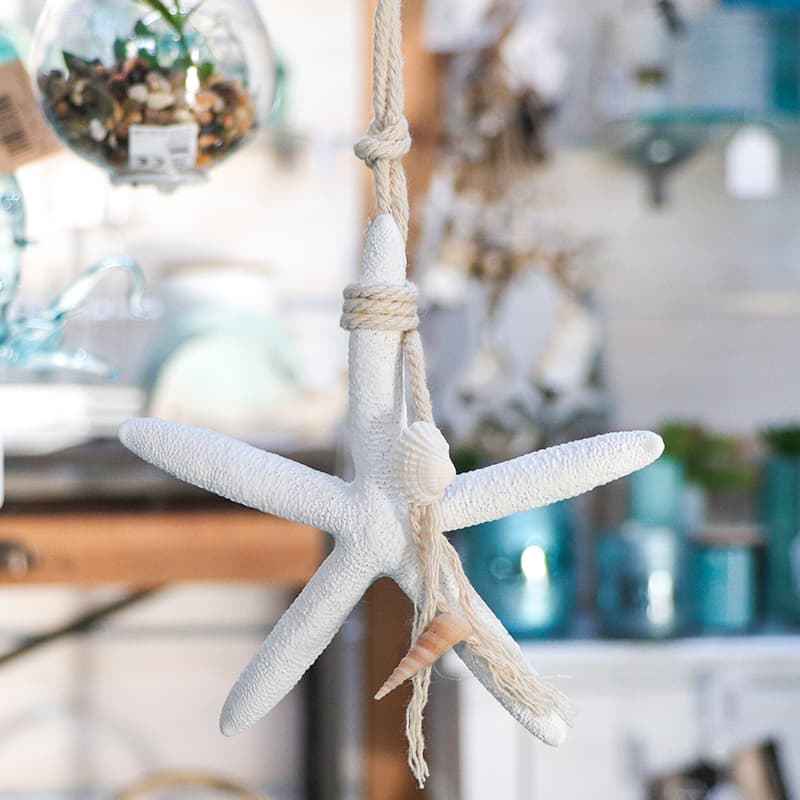 Etoile de mer à suspendre - blanche