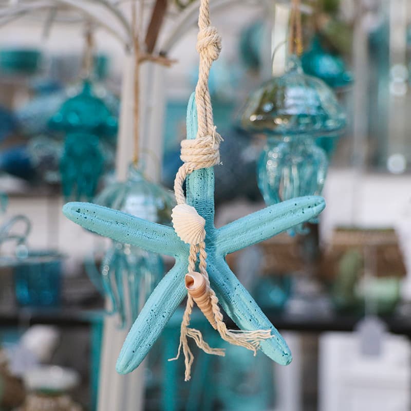 Etoile de mer à suspendre - turquoise