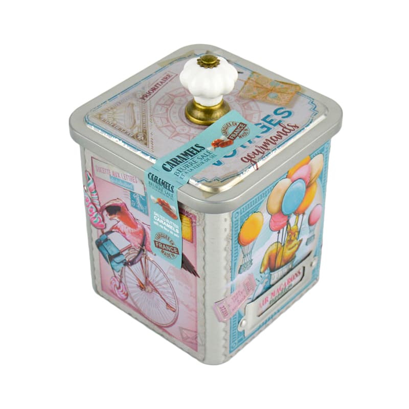 Boite collector Caramels "Voyage Gourmand Vintage" SOCIÉTÉ DV