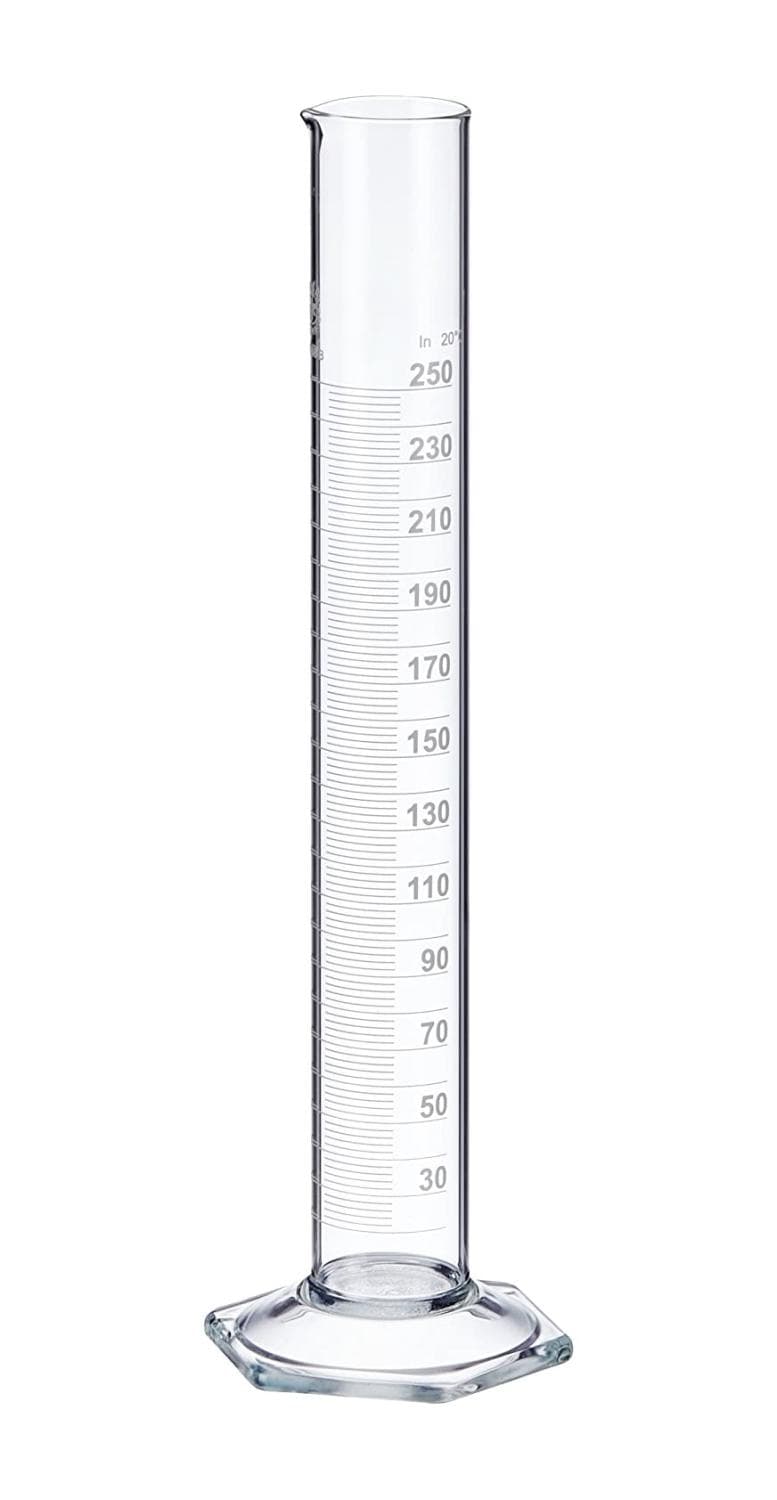 Eprouvette graduée 250 ml en verre
