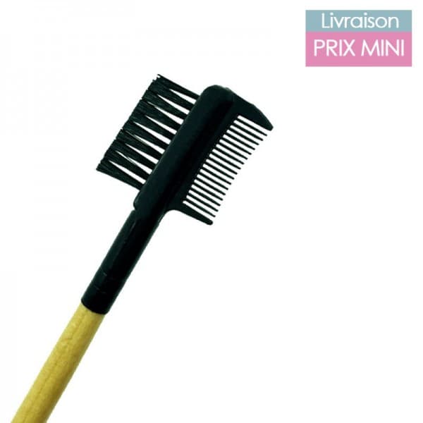 Brosse et peigne à cils et sourcils