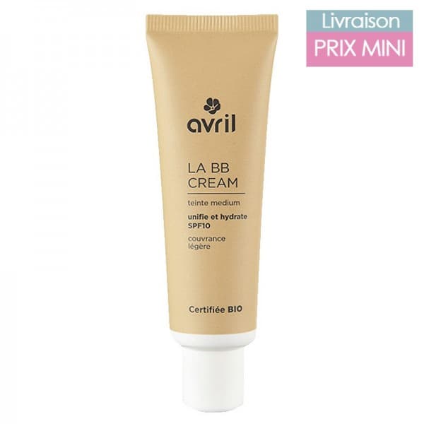 BB Cream bio  - Jojoba, Karité, Amande Douce - Avril Medium