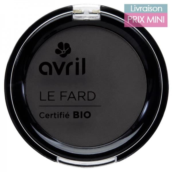 Fard à paupières bio - Avril Gris anthracite mat