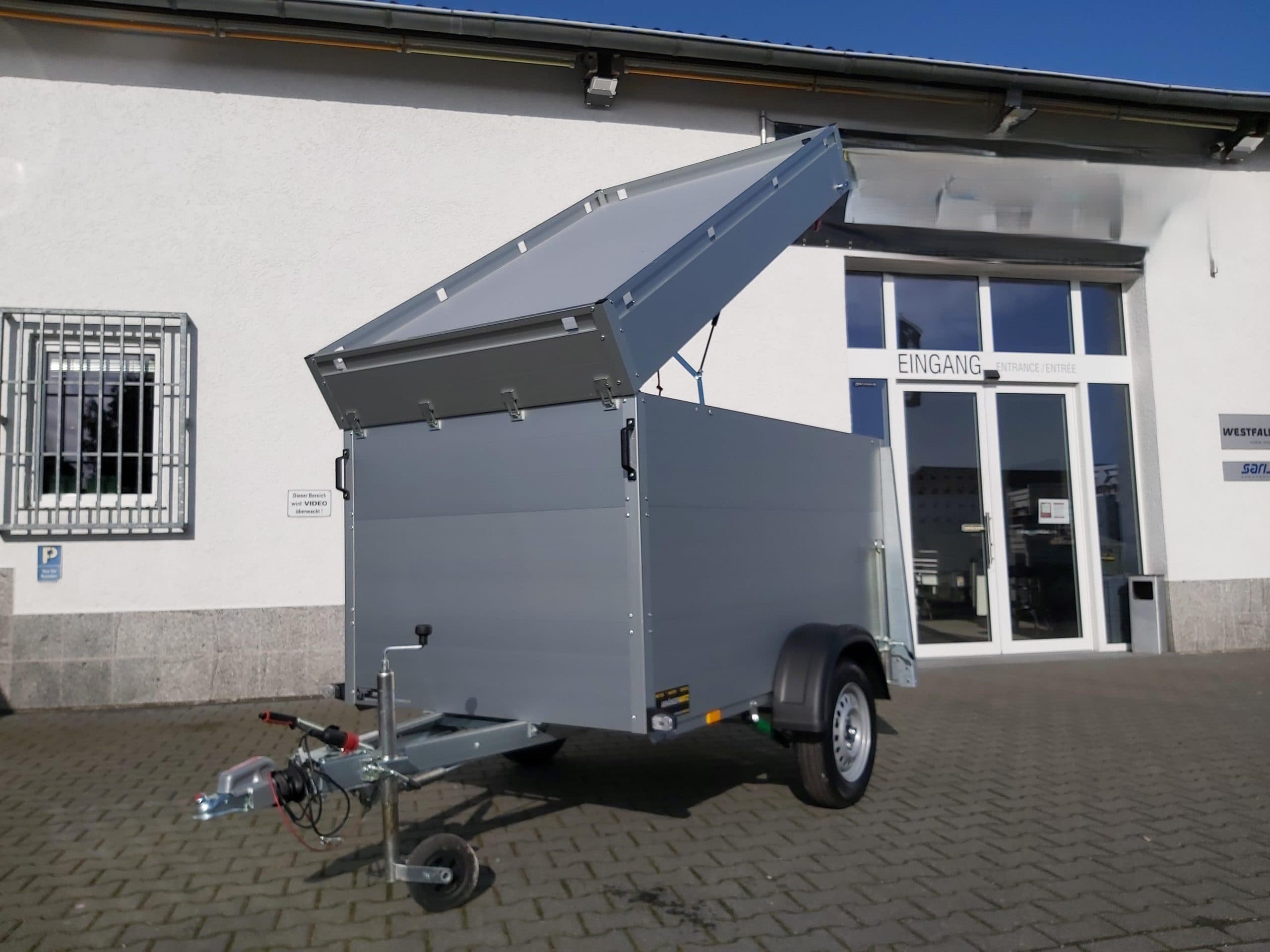 ALUBOXX Deckelanhänger GTB 750 VT2 211x126x118cm Heckrampe (XS) 750kg Top Seller Angebot