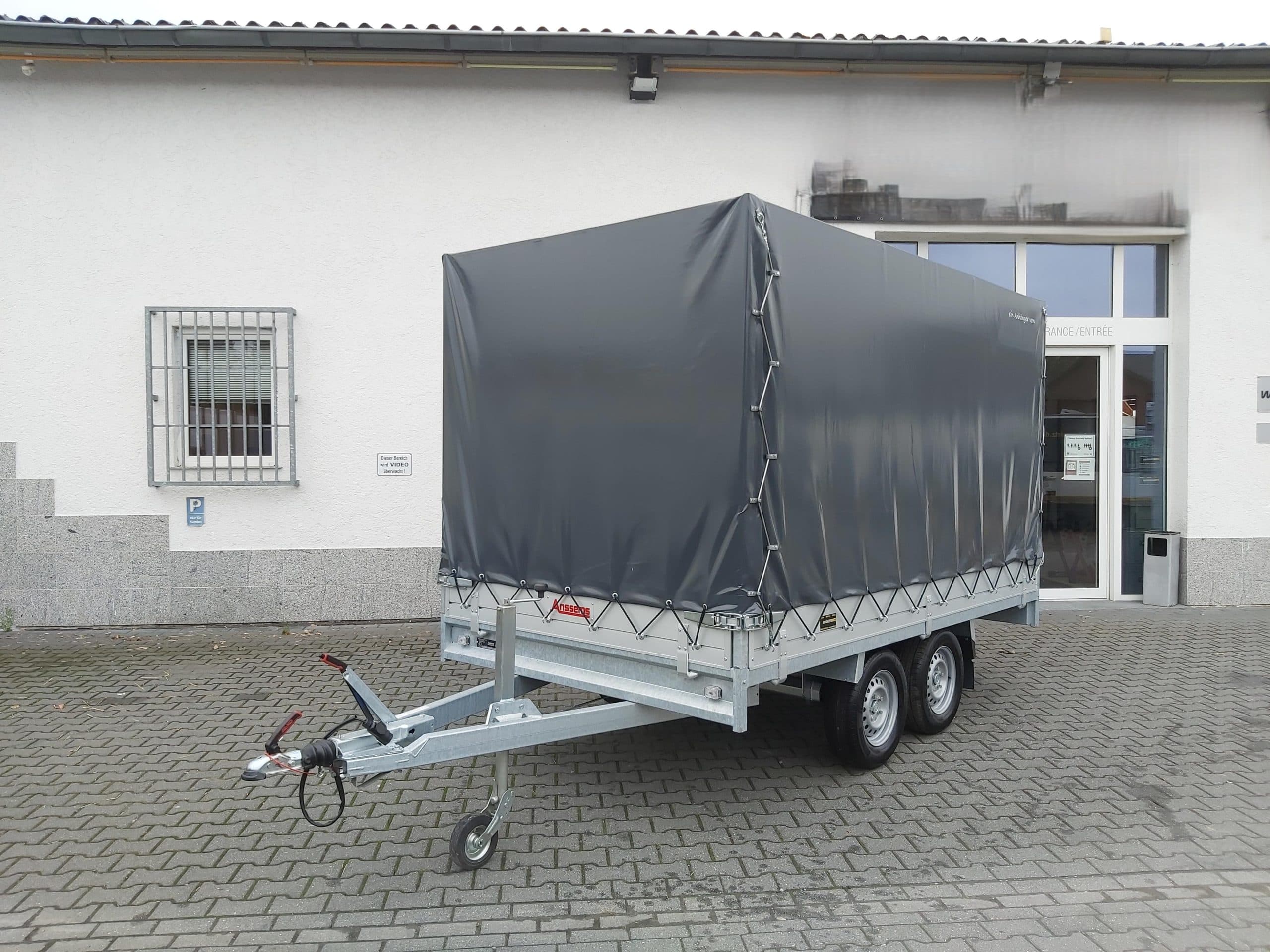 Anssems Hochlader PSX - S 2500 325x178x30cm 180cm Hochplane grau (L) 2500kg Aktion
