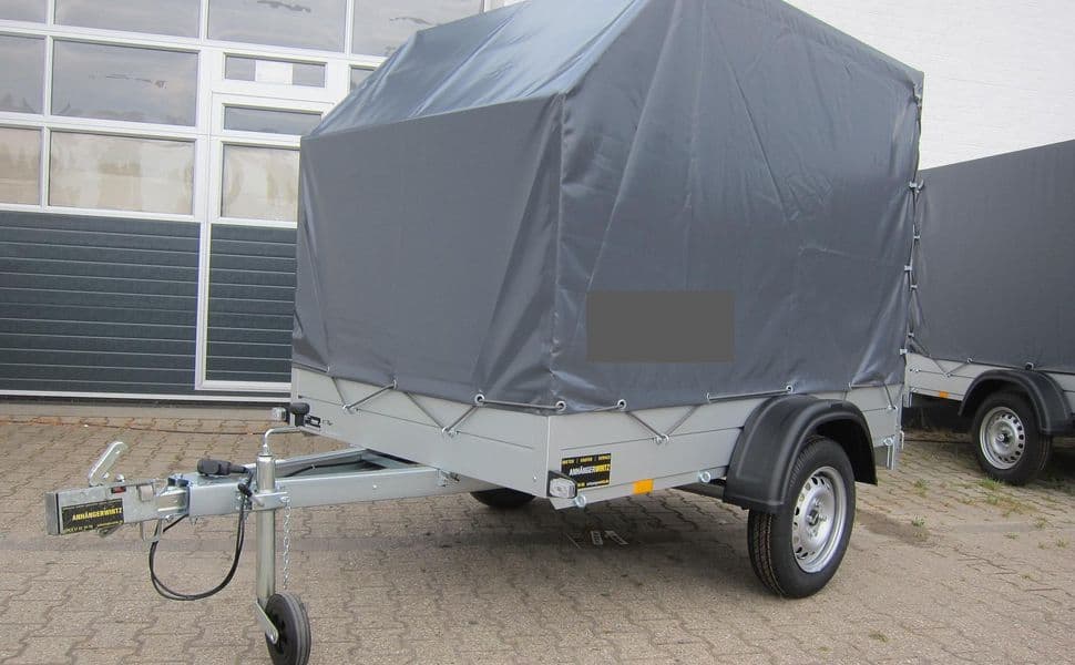 Aluliner Planen Anhänger GT 750 211x126x150cm +Hochplane aero grau (XS) 750kg