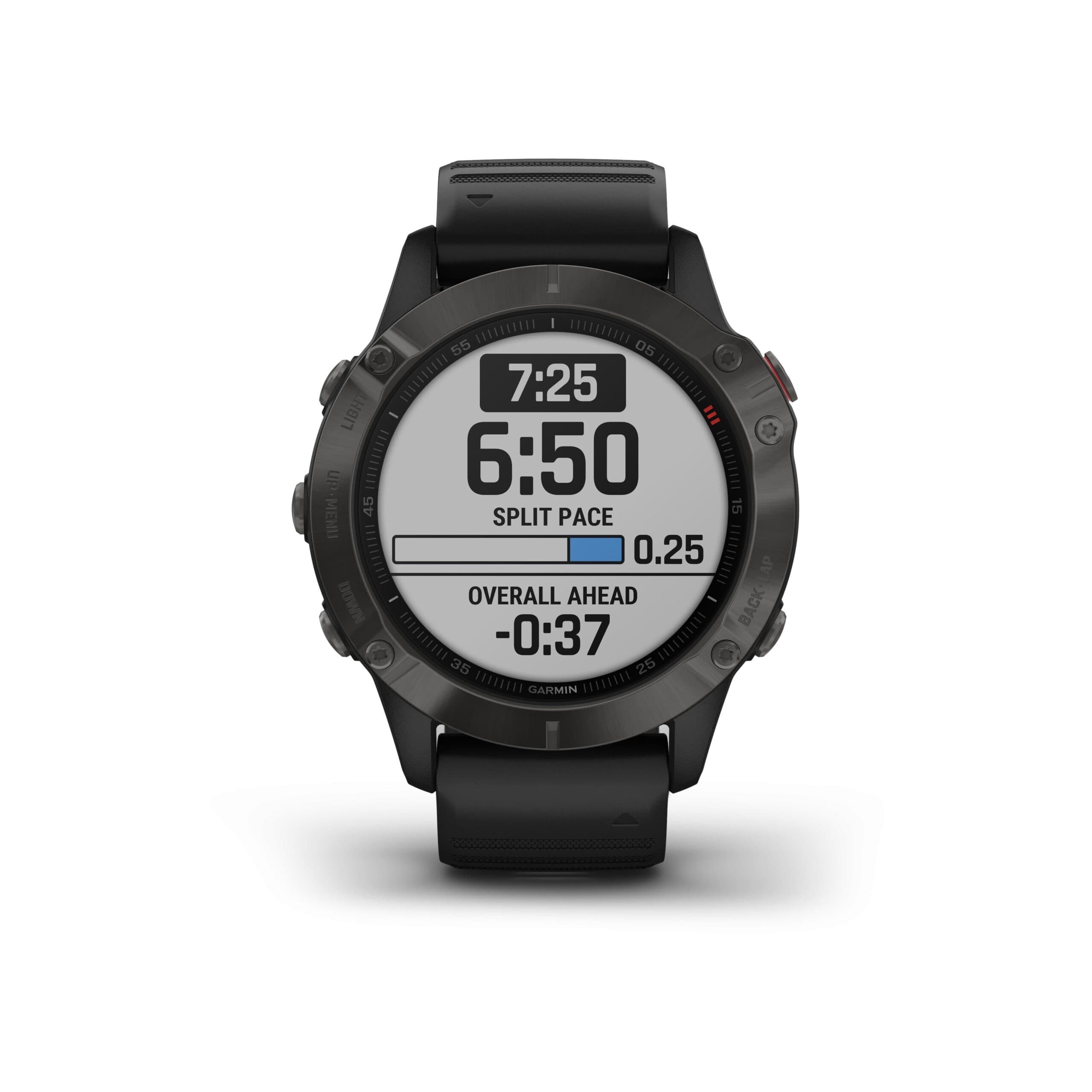Garmin Fénix 6 Sapphire Carbon Gray Bracelet Noir - Noir