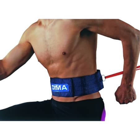 CEINTURE DE TRACTION FERMETURE VELCRO AVEC ANNEAU - DIMASPORT - M