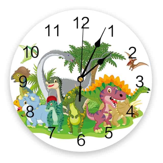 Cute Dinosaur Clock