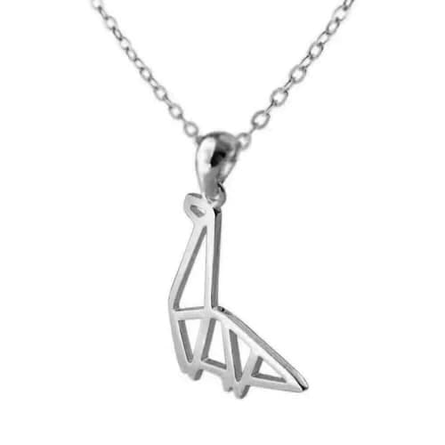 Geometric Dinosaur Necklace
