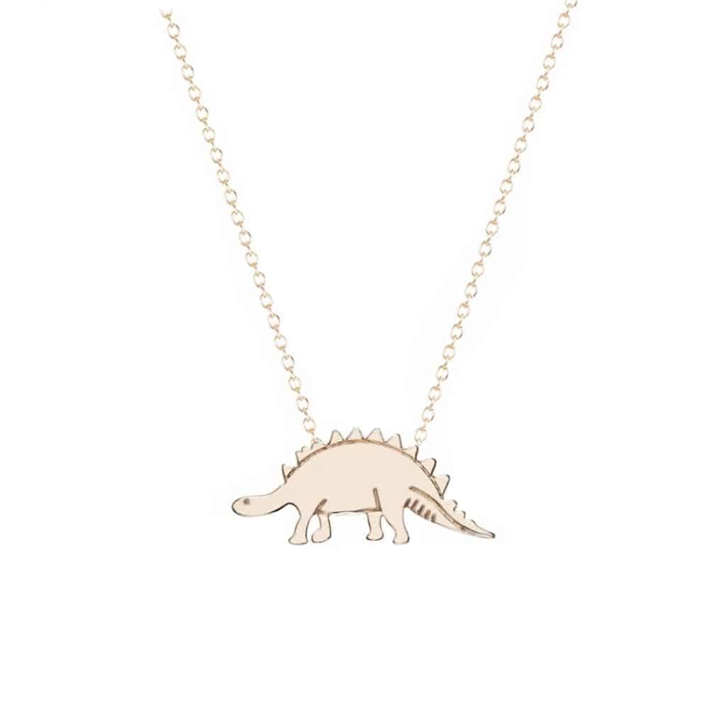 Gold Dinosaur Necklace