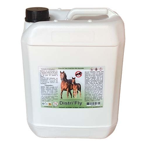 Anti Mouche Répulsif Naturel Chevaux, Poneys - Distri'Fly - 2.5 L