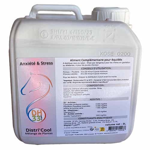 Produit Anti Stress Cheval - Distri'Cool - DistriHorse33 - 2L